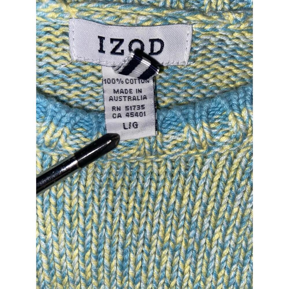 Vintage Izod Sweater Womens Size L Long Sleeve Knit Australia 100% Cotton - Picture 3 of 7